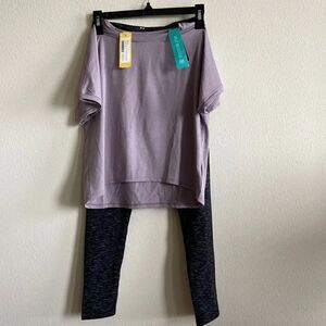 RunWay Set leggings plus top cropped Stitch Fix Kids Sz 12/14 NWT